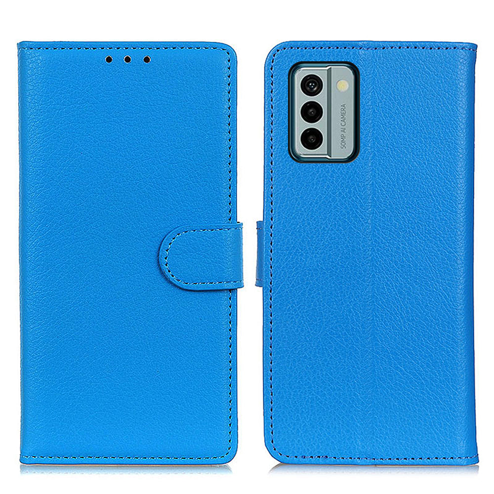 For Nokia G22 Wallet PU Leather Phone Case Stand Litchi Texture Cell Phone Cover