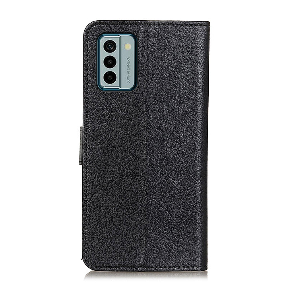 For Nokia G22 Wallet PU Leather Phone Case Stand Litchi Texture Cell Phone Cover