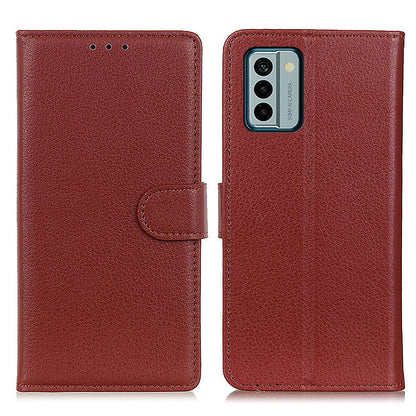 For Nokia G22 Wallet PU Leather Phone Case Stand Litchi Texture Cell Phone Cover