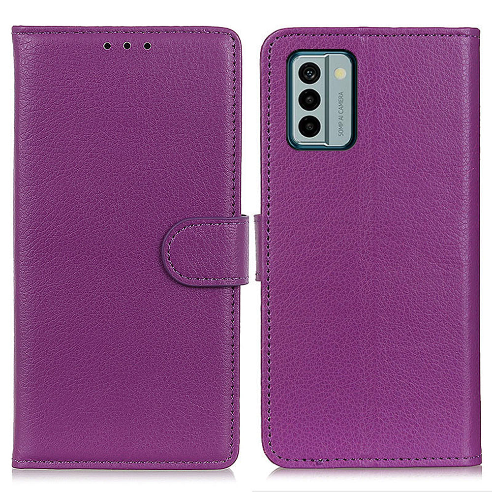 For Nokia G22 Wallet PU Leather Phone Case Stand Litchi Texture Cell Phone Cover