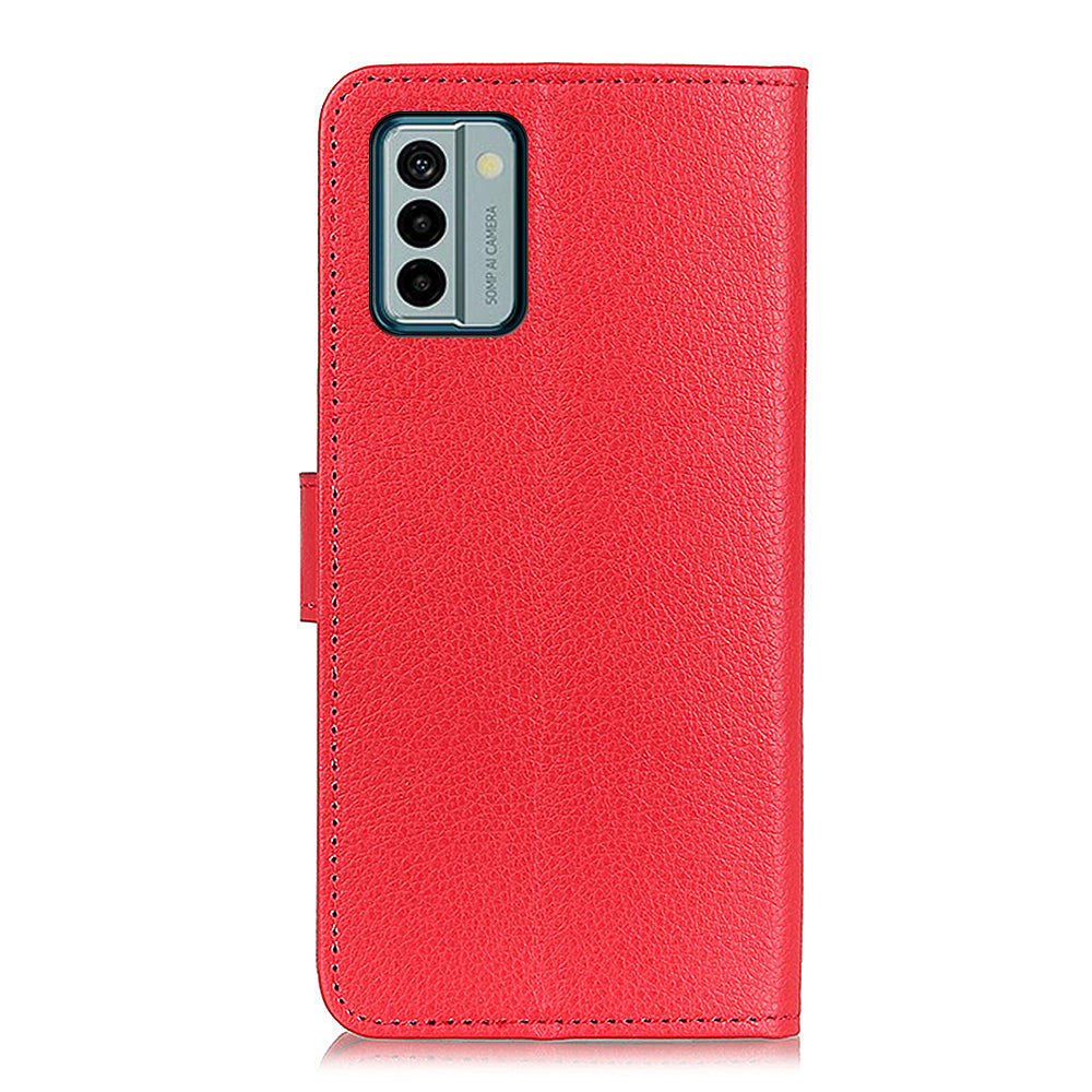 For Nokia G22 Wallet PU Leather Phone Case Stand Litchi Texture Cell Phone Cover