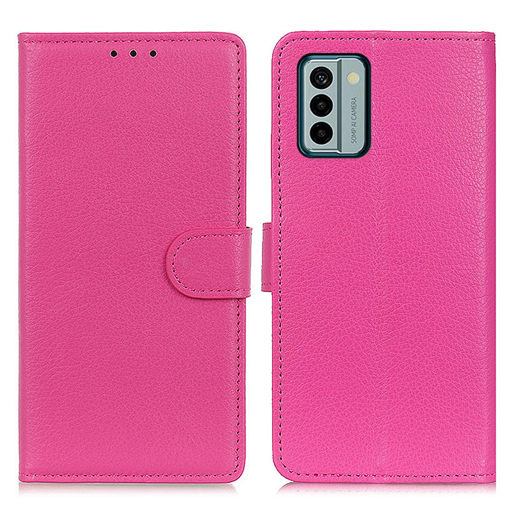 For Nokia G22 Wallet PU Leather Phone Case Stand Litchi Texture Cell Phone Cover