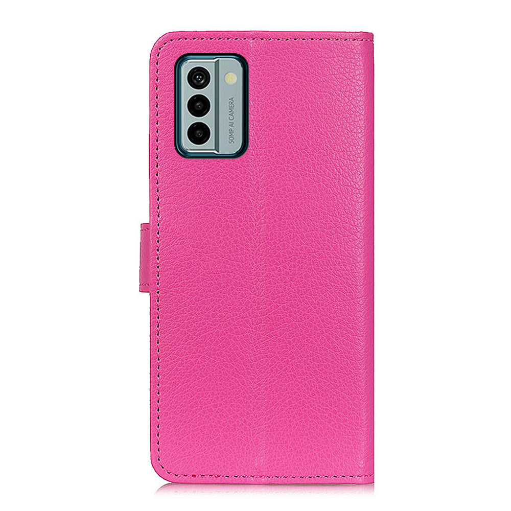 For Nokia G22 Wallet PU Leather Phone Case Stand Litchi Texture Cell Phone Cover