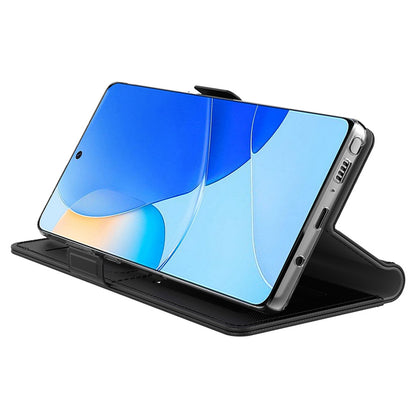 For Huawei P60 Phone Case with Mirror Card Holder PU Leather Stand Phone Cover
