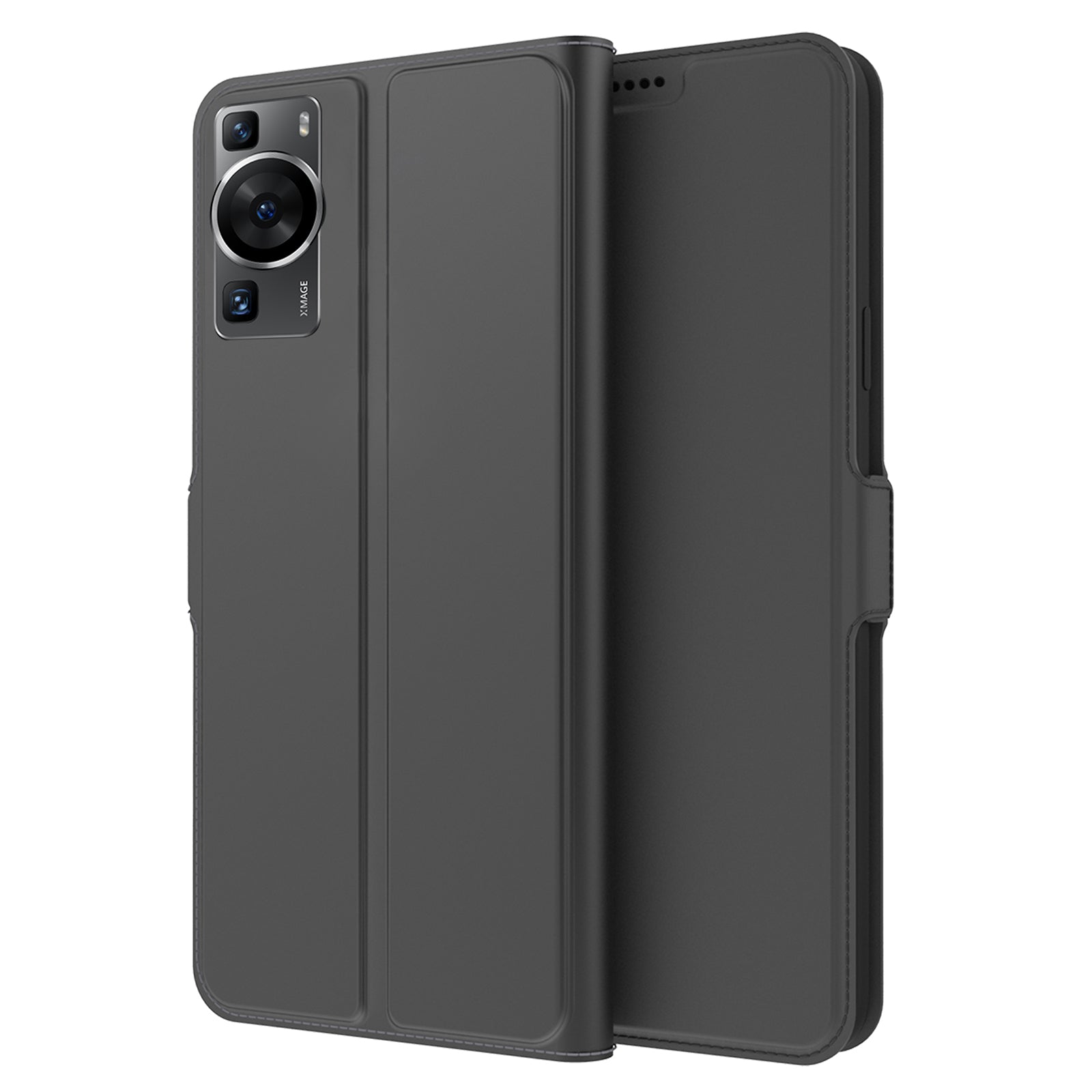 For Huawei P60 / P60 Pro PU Leather Phone Case Card Holder Stand Protective Flip Cover
