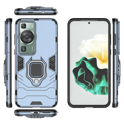 For Huawei P60/P60 Pro Phone Case TPU+PC Shockproof Cover with Ring Holder Kickstand