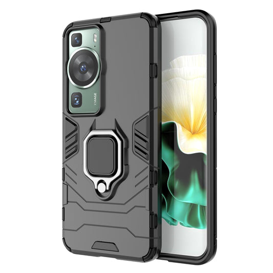 For Huawei P60/P60 Pro Phone Case TPU+PC Shockproof Cover with Ring Holder Kickstand