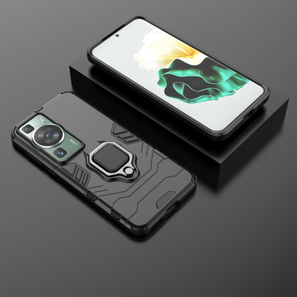 For Huawei P60/P60 Pro Phone Case TPU+PC Shockproof Cover with Ring Holder Kickstand