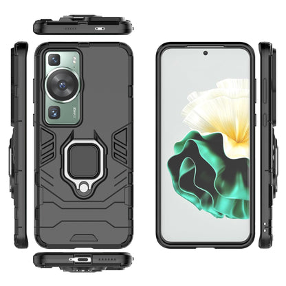 For Huawei P60/P60 Pro Phone Case TPU+PC Shockproof Cover with Ring Holder Kickstand