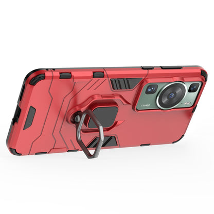 For Huawei P60/P60 Pro Phone Case TPU+PC Shockproof Cover with Ring Holder Kickstand