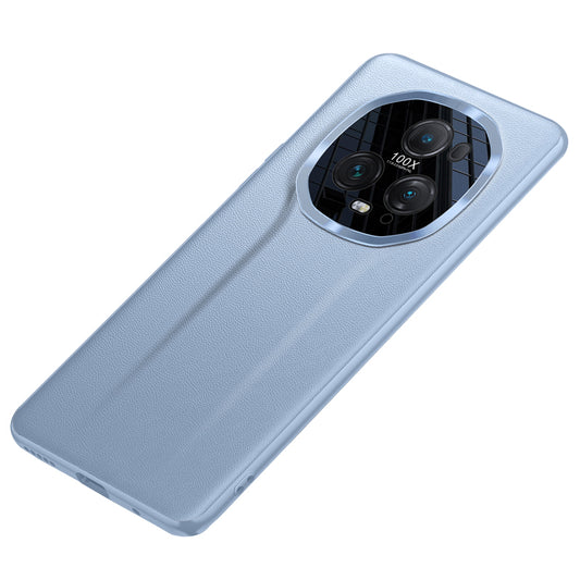 For Honor Magic5 Ultimate 5G PU Leather Coated TPU+PC Phone Case with Metal Lens Protector (2nd Gen)