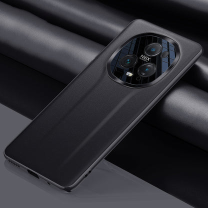 For Honor Magic5 Ultimate 5G PU Leather Coated TPU+PC Phone Case with Metal Lens Protector (2nd Gen)
