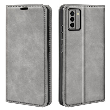 For Nokia G22 4G Magnetic Auto Closing Skin-touch Protective Shell Leather Stand Wallet Phone Case
