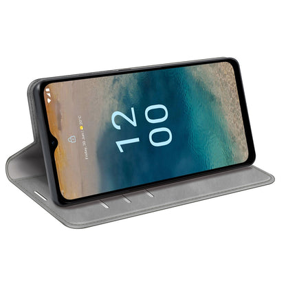 For Nokia G22 4G Magnetic Auto Closing Skin-touch Protective Shell Leather Stand Wallet Phone Case