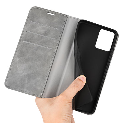 For Nokia G22 4G Magnetic Auto Closing Skin-touch Protective Shell Leather Stand Wallet Phone Case