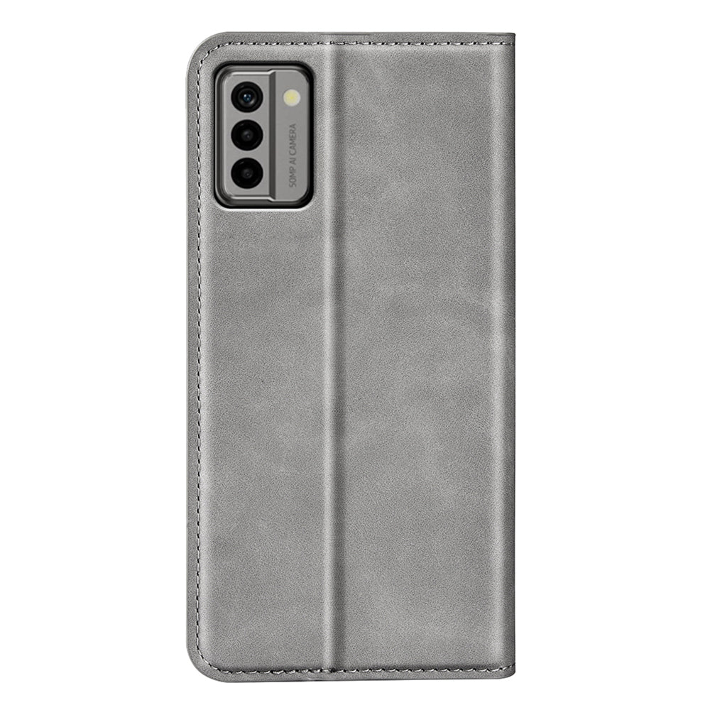 For Nokia G22 4G Magnetic Auto Closing Skin-touch Protective Shell Leather Stand Wallet Phone Case