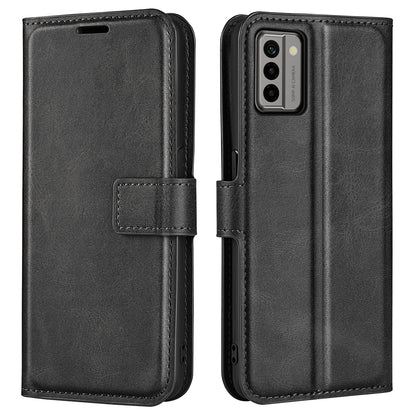 For Nokia G22 4G Leather Wallet Cell Phone Case Square Magnetic Clasp Calf Texture Stand Cover