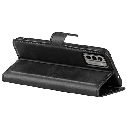 For Nokia G22 4G Leather Wallet Cell Phone Case Square Magnetic Clasp Calf Texture Stand Cover