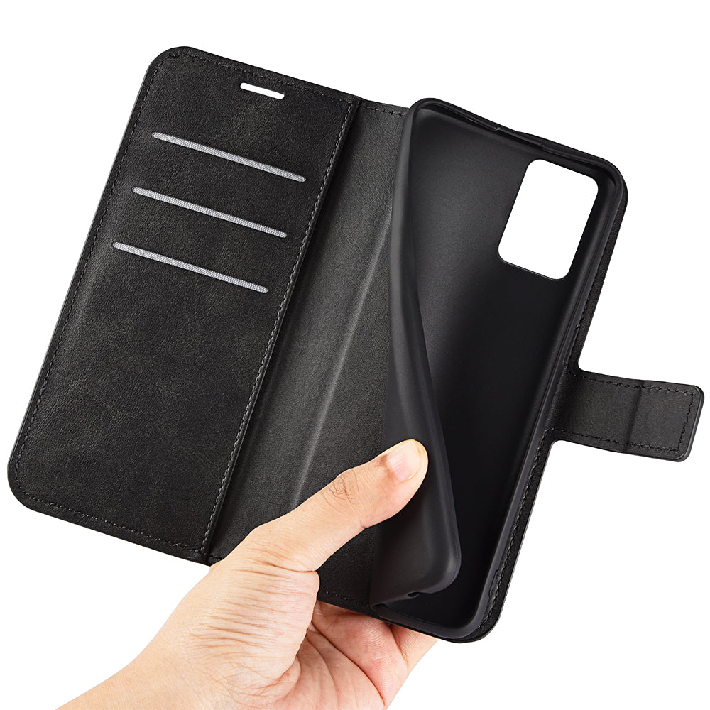 For Nokia G22 4G Leather Wallet Cell Phone Case Square Magnetic Clasp Calf Texture Stand Cover