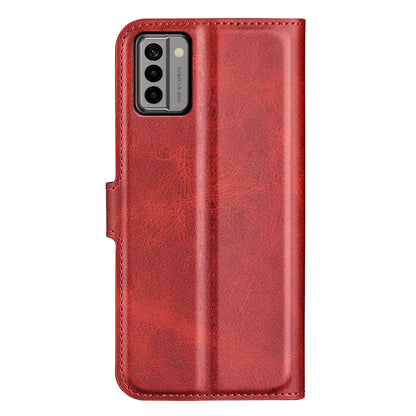 For Nokia G22 4G Leather Wallet Cell Phone Case Square Magnetic Clasp Calf Texture Stand Cover