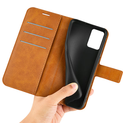 For Nokia G22 4G Leather Wallet Cell Phone Case Square Magnetic Clasp Calf Texture Stand Cover