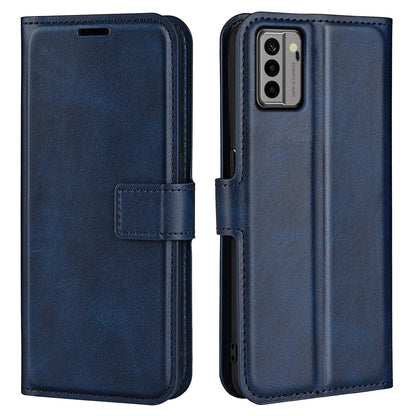 For Nokia G22 4G Leather Wallet Cell Phone Case Square Magnetic Clasp Calf Texture Stand Cover