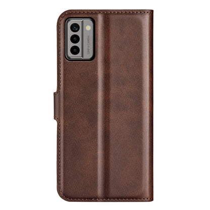 For Nokia G22 4G Leather Wallet Cell Phone Case Square Magnetic Clasp Calf Texture Stand Cover