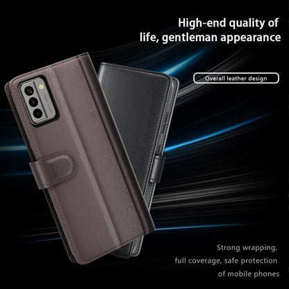 For Nokia G22 4G Genuine Cow Leather Wallet Phone Case Folding Stand Protective Cover