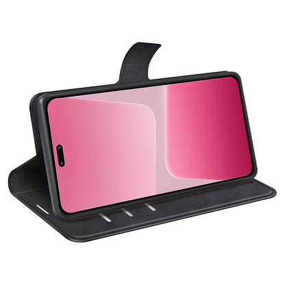 For Xiaomi 13 Lite / Civi 2 5G Square Clasp Leather Phone Case Calf Texture Wallet Stand Anti-drop Cover