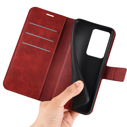 For Xiaomi 13 Lite / Civi 2 5G Square Clasp Leather Phone Case Calf Texture Wallet Stand Anti-drop Cover
