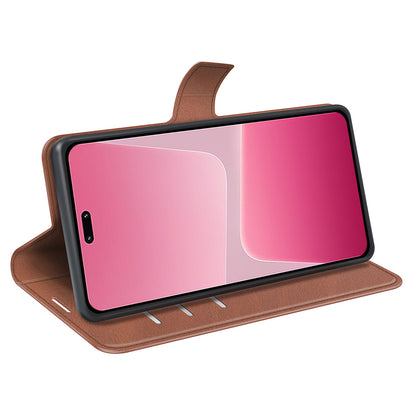 For Xiaomi 13 Lite / Civi 2 5G Square Clasp Leather Phone Case Calf Texture Wallet Stand Anti-drop Cover