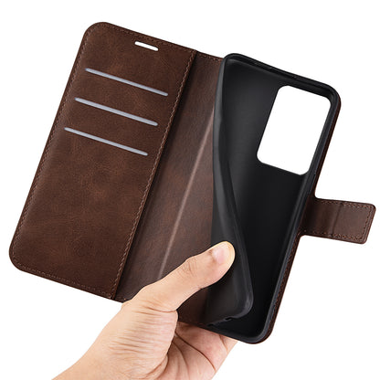 For Xiaomi 13 Lite / Civi 2 5G Square Clasp Leather Phone Case Calf Texture Wallet Stand Anti-drop Cover