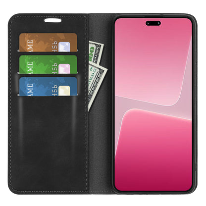 For Xiaomi 13 Lite / Civi 2 5G Skin-touch Leather Wallet Phone Case Flip Stand Protective Cover