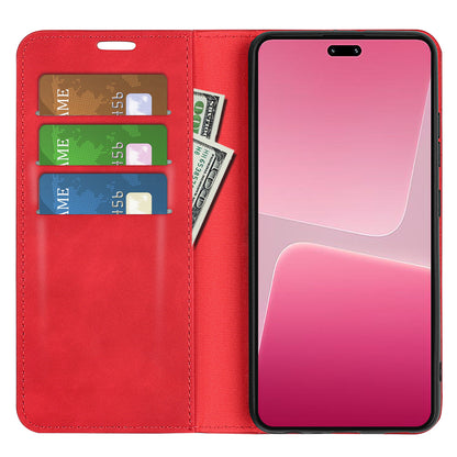 For Xiaomi 13 Lite / Civi 2 5G Skin-touch Leather Wallet Phone Case Flip Stand Protective Cover