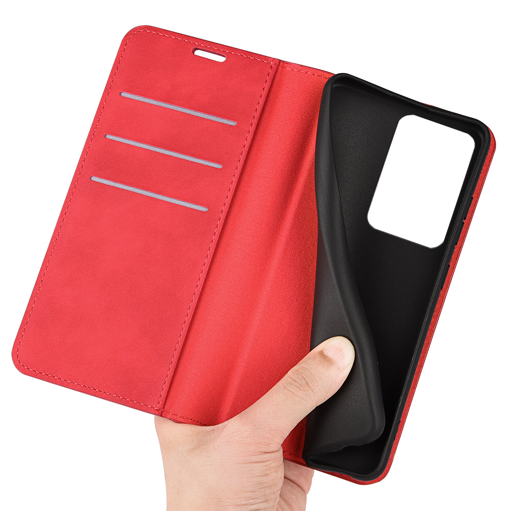 For Xiaomi 13 Lite / Civi 2 5G Skin-touch Leather Wallet Phone Case Flip Stand Protective Cover