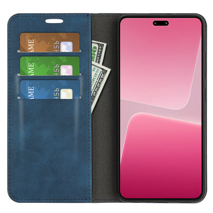 For Xiaomi 13 Lite / Civi 2 5G Skin-touch Leather Wallet Phone Case Flip Stand Protective Cover