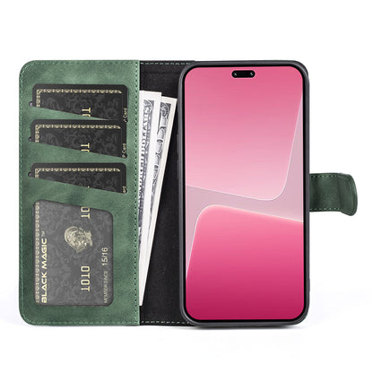 For Xiaomi 13 Lite / Civi 2 5G Dual Color Splicing Shockproof Cover Leather Wallet Stand Phone Case