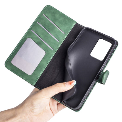 For Xiaomi 13 Lite / Civi 2 5G Dual Color Splicing Shockproof Cover Leather Wallet Stand Phone Case