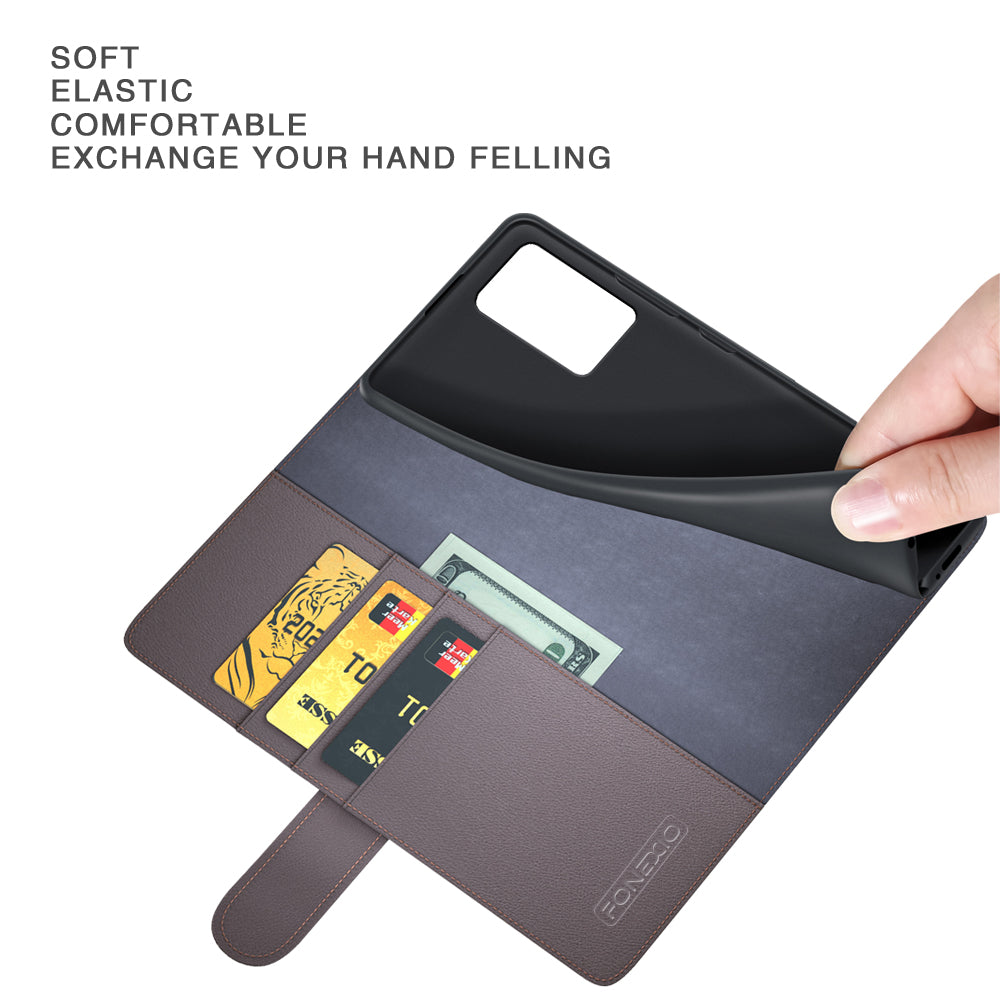 For Xiaomi 13 Lite / Civi 2 5G Flip Stand Dorp-proof Cover Genuine Cow Leather Wallet Phone Case