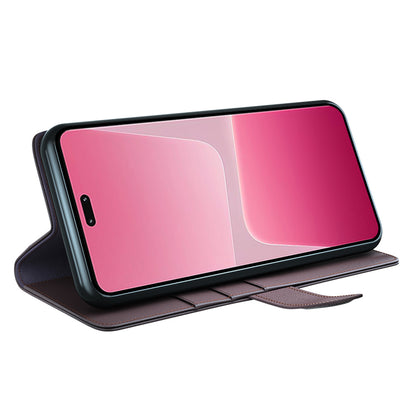 For Xiaomi 13 Lite / Civi 2 5G Flip Stand Dorp-proof Cover Genuine Cow Leather Wallet Phone Case