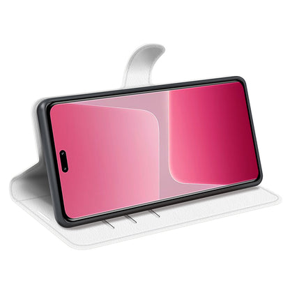 PU Leather Shell for Xiaomi 13 Lite / Civi 2 5G Litchi Texture Phone Case Wallet Stand Flip Cover