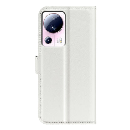PU Leather Shell for Xiaomi 13 Lite / Civi 2 5G Litchi Texture Phone Case Wallet Stand Flip Cover