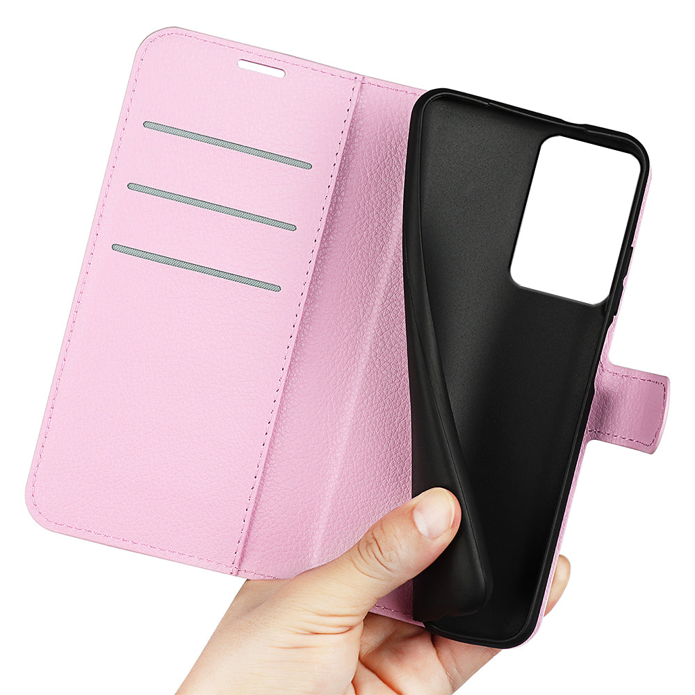 PU Leather Shell for Xiaomi 13 Lite / Civi 2 5G Litchi Texture Phone Case Wallet Stand Flip Cover
