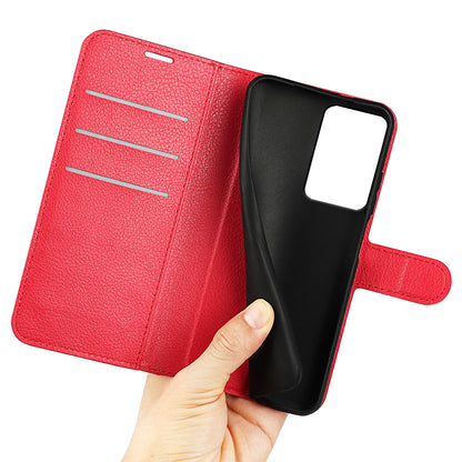 PU Leather Shell for Xiaomi 13 Lite / Civi 2 5G Litchi Texture Phone Case Wallet Stand Flip Cover