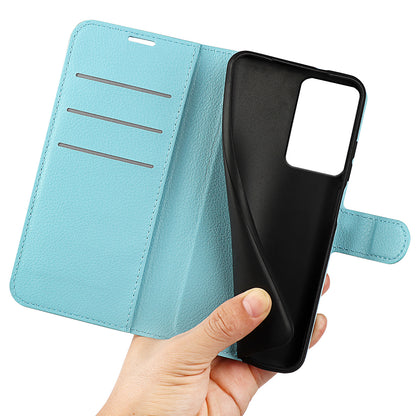 PU Leather Shell for Xiaomi 13 Lite / Civi 2 5G Litchi Texture Phone Case Wallet Stand Flip Cover