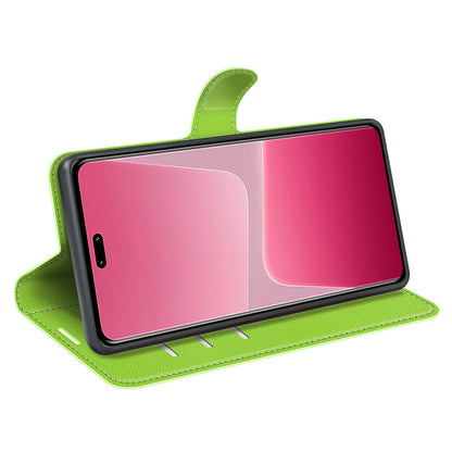 PU Leather Shell for Xiaomi 13 Lite / Civi 2 5G Litchi Texture Phone Case Wallet Stand Flip Cover