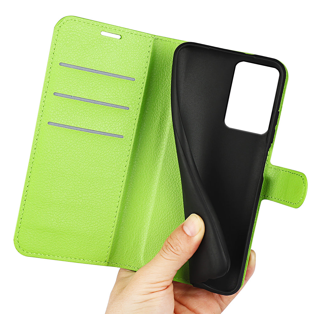 PU Leather Shell for Xiaomi 13 Lite / Civi 2 5G Litchi Texture Phone Case Wallet Stand Flip Cover