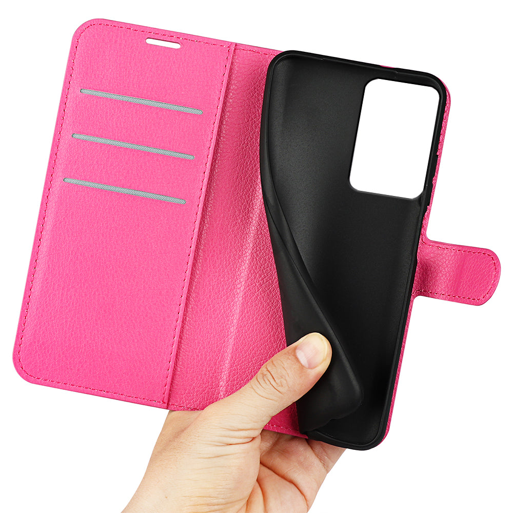 PU Leather Shell for Xiaomi 13 Lite / Civi 2 5G Litchi Texture Phone Case Wallet Stand Flip Cover