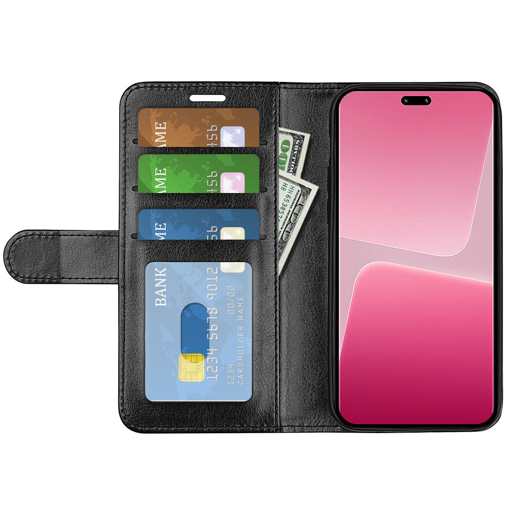 Flip Cover for Xiaomi 13 Lite / Civi 2 5G PU Leather Wallet Crazy Horse Texture Stand Phone Case