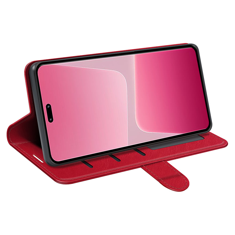Flip Cover for Xiaomi 13 Lite / Civi 2 5G PU Leather Wallet Crazy Horse Texture Stand Phone Case